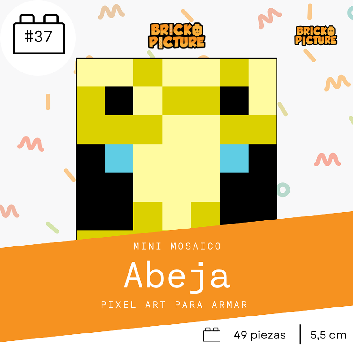 Colección Mini Mosaicos Minecraft Mobs - 64 piezas - sticker o imanes 9