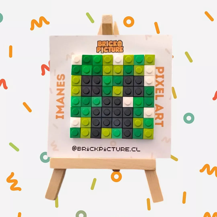 Colección Mini Mosaicos Minecraft Enemigos - 64 piezas - sticker o imanes 14