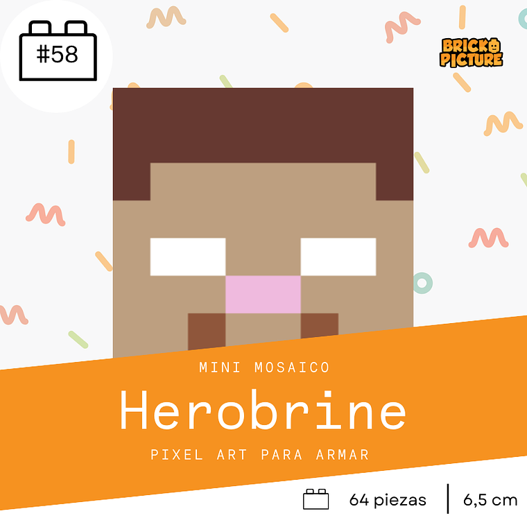 Colección Mini Mosaicos Minecraft - 64 piezas - sticker o imanes 9