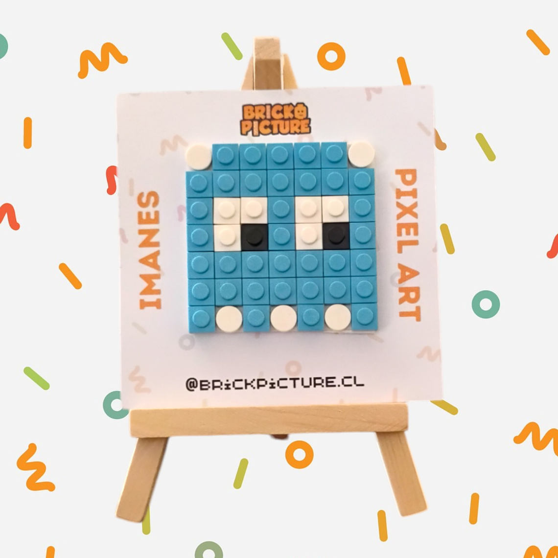 Colección Mini Mosaicos Pac-man - 49 piezas - sticker o imanes 15