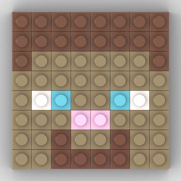 Colección Mini Mosaicos Minecraft - 64 piezas - sticker o imanes 12