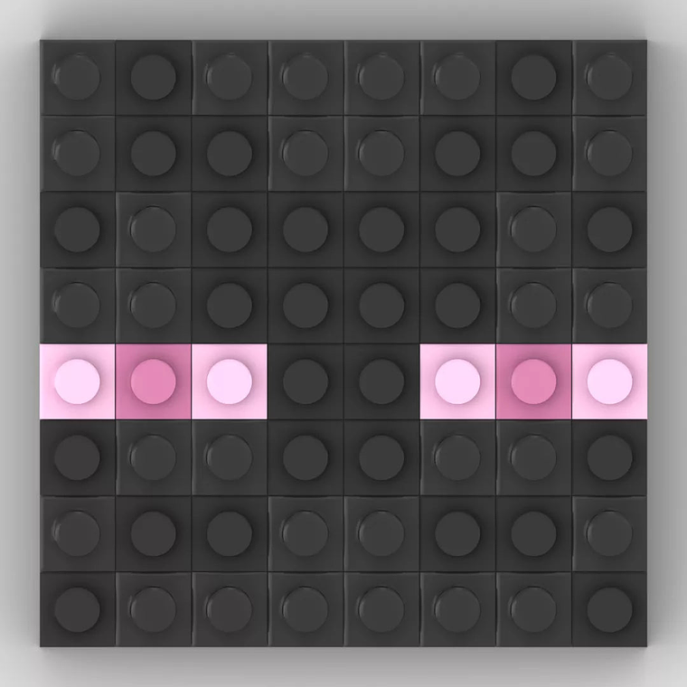 Colección Mini Mosaicos Minecraft Enemigos - 64 piezas - sticker o imanes 16