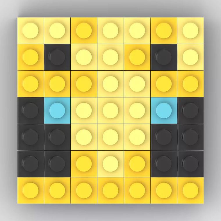 Colección Mini Mosaicos Minecraft Mobs - 64 piezas - sticker o imanes 15