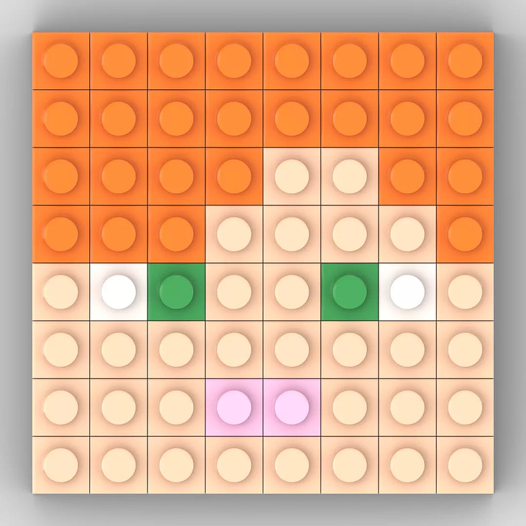 Colección Mini Mosaicos Minecraft - 64 piezas - sticker o imanes 13