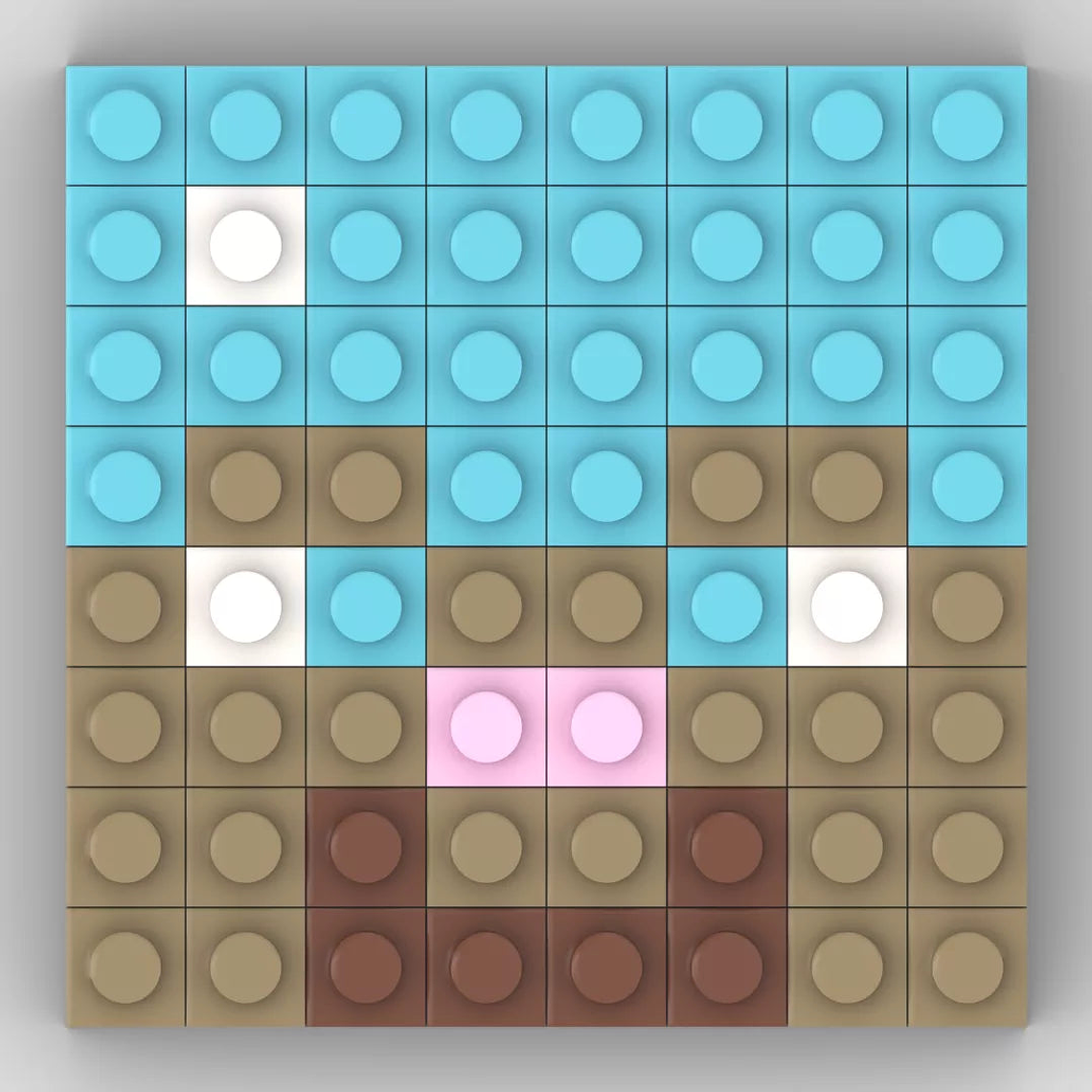 Colección Mini Mosaicos Minecraft - 64 piezas - sticker o imanes 14