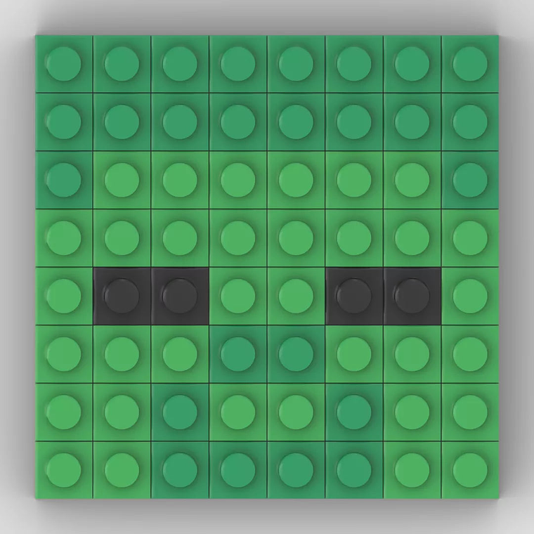 Colección Mini Mosaicos Minecraft Enemigos - 64 piezas - sticker o imanes 18