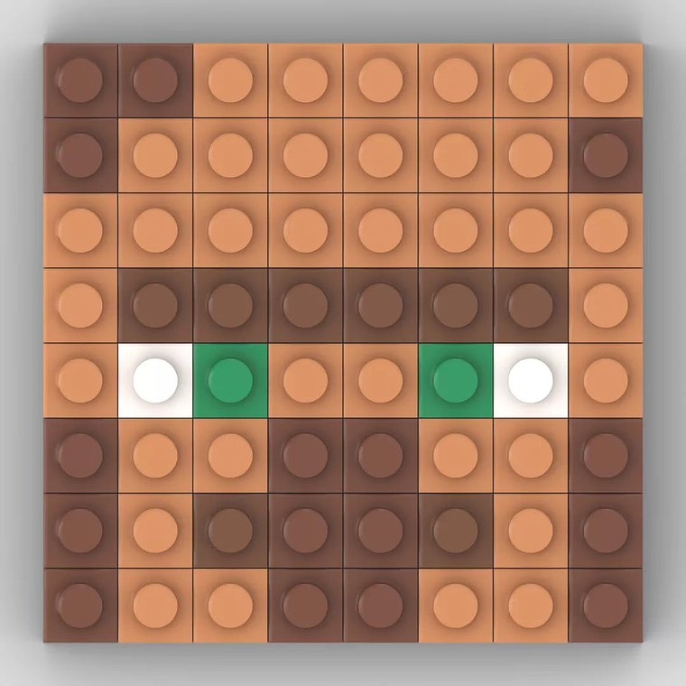 Colección Mini Mosaicos Minecraft - 64 piezas - sticker o imanes 15