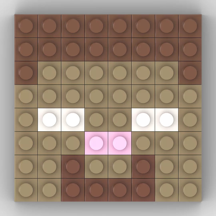 Colección Mini Mosaicos Minecraft - 64 piezas - sticker o imanes 16