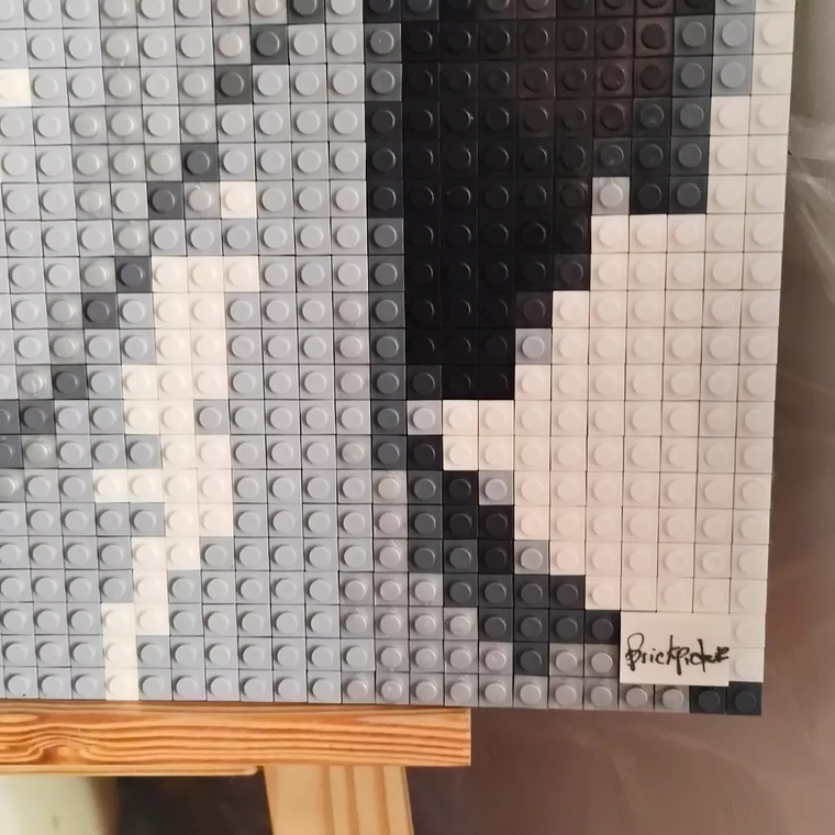 Retrato Pixel Art de David Bowie – 6800 Piezas | Arte Pop 51x76 cm 3