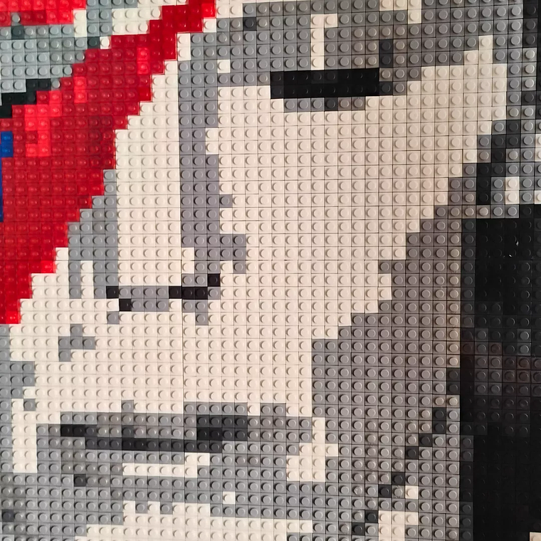 Retrato Pixel Art de David Bowie – 6800 Piezas | Arte Pop 51x76 cm 7