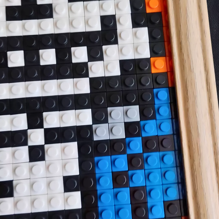 Diseño pixel art Sans Undertale 475 piezas ARMADO 3