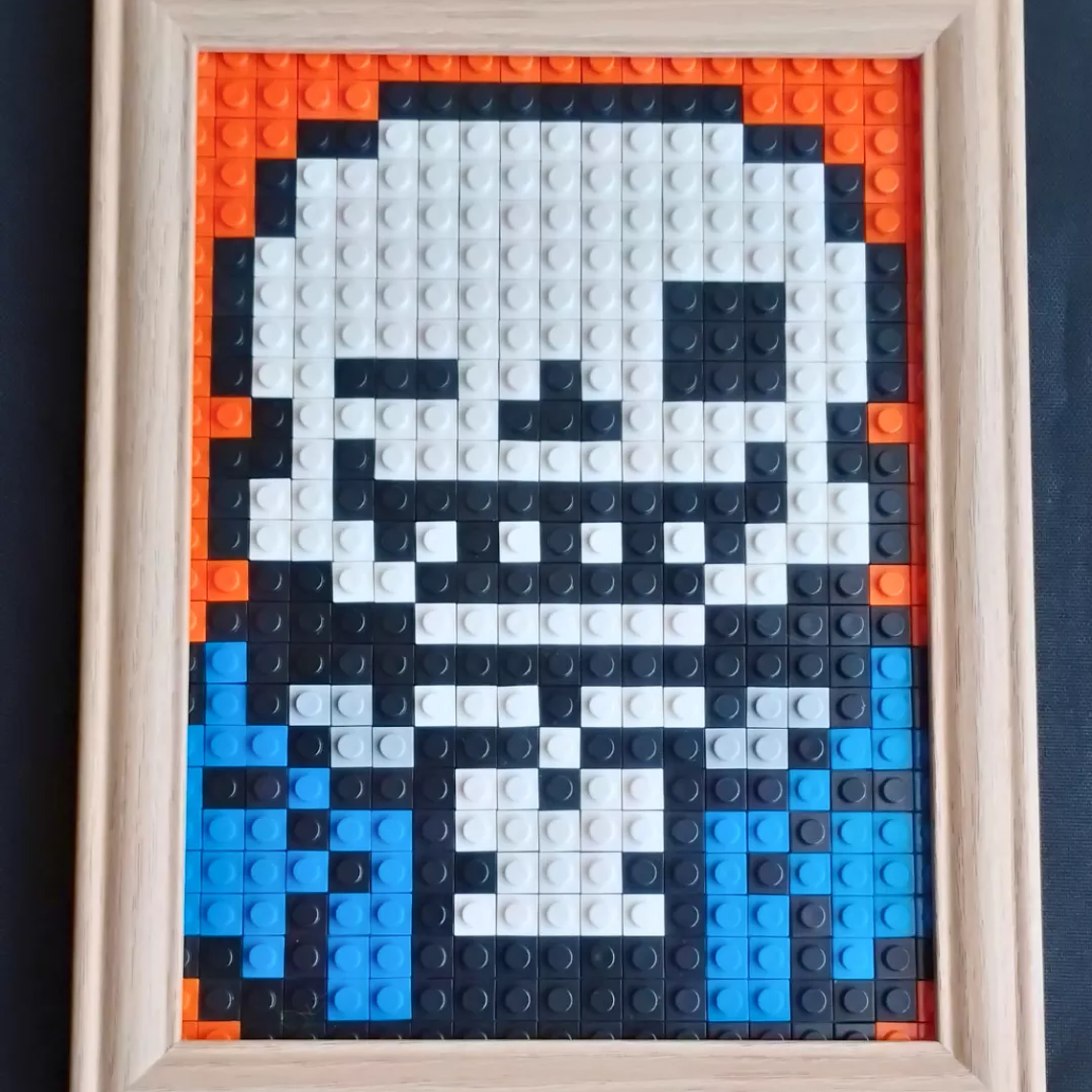 Diseño pixel art Sans Undertale 475 piezas ARMADO 1
