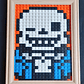 Diseño pixel art Sans Undertale 475 piezas ARMADO - Miniatura 1