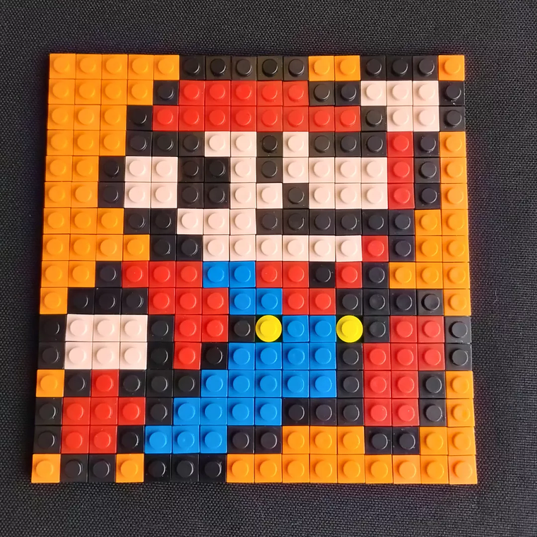 Mini cuadros de Mario Bros en pixel art Para Armar - 13cm 256 piezas 2