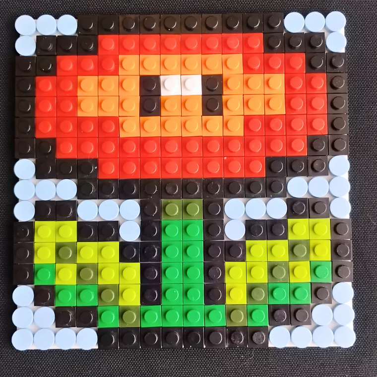 Mini cuadros de Mario Bros en pixel art Para Armar - 13cm 256 piezas 3