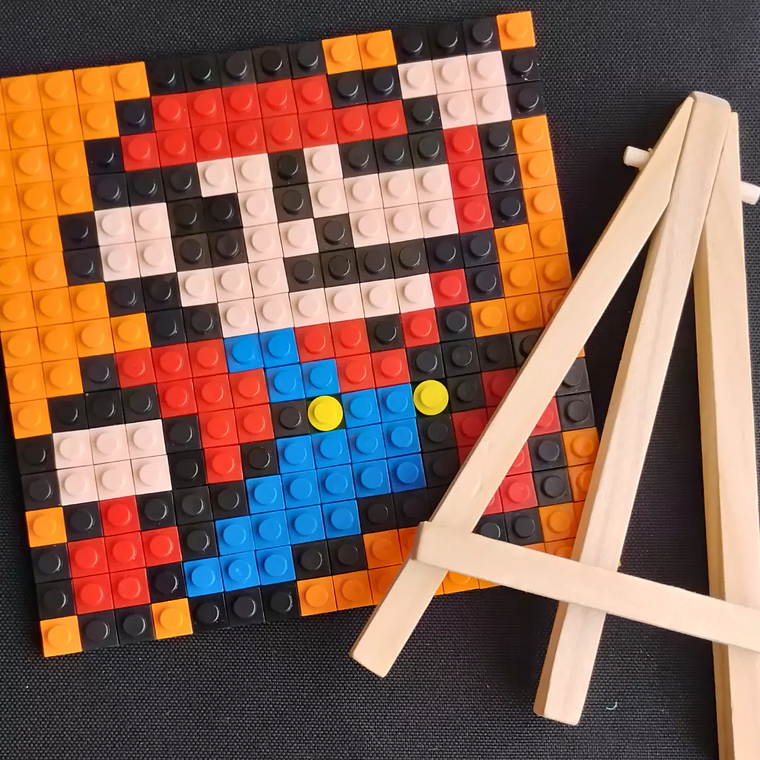 Mini cuadros de Mario Bros en pixel art Para Armar - 13cm 256 piezas 6