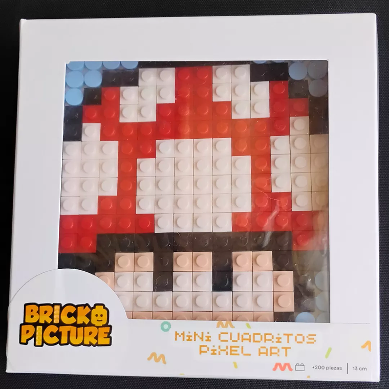 Mini cuadros de Mario Bros en pixel art Para Armar - 13cm 256 piezas 9
