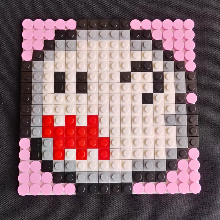 Mini cuadros de Mario Bros en pixel art Para Armar - 13cm 256 piezas 13