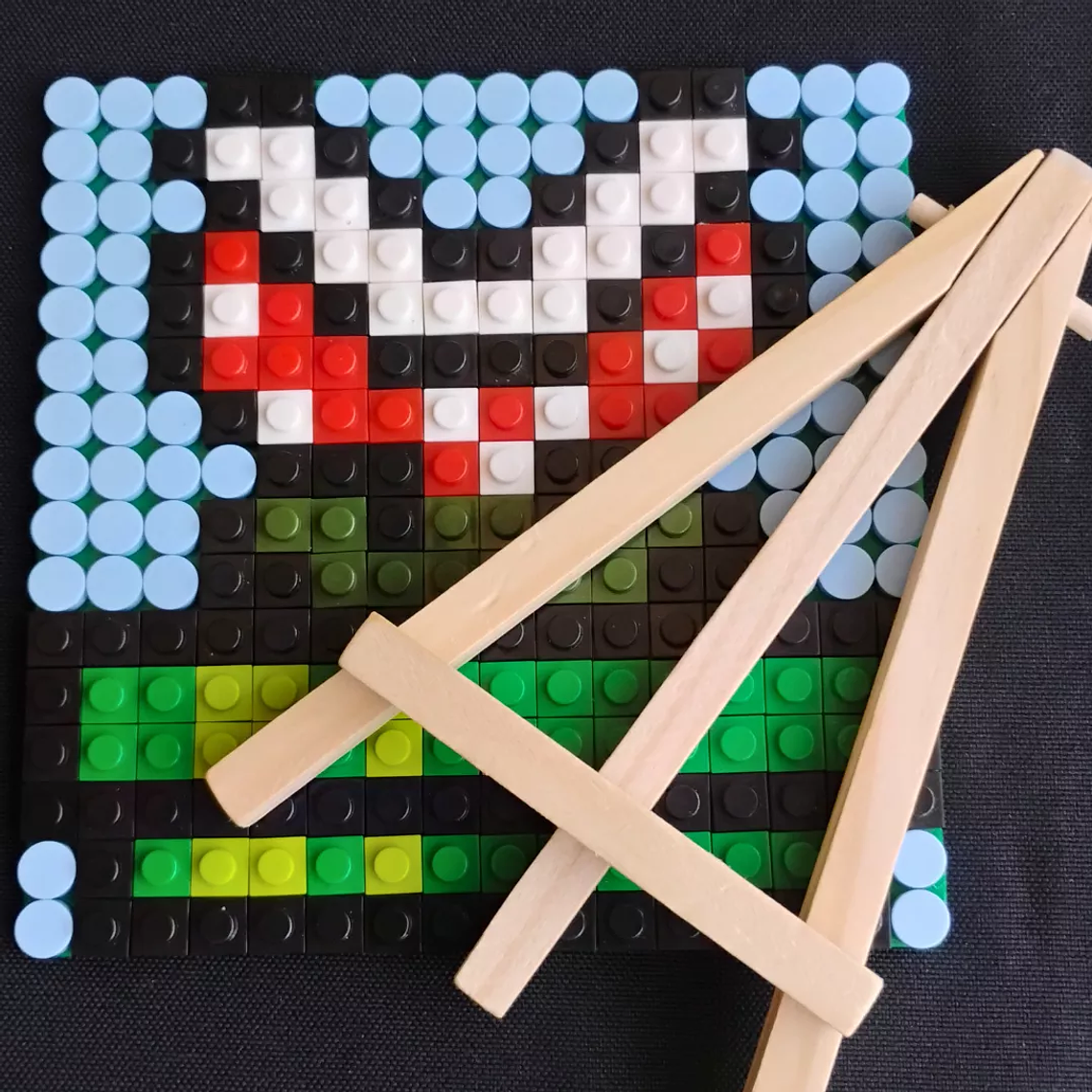 Mini cuadros de Mario Bros en pixel art Para Armar - 13cm 256 piezas 14