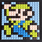 Mini cuadros de Mario Bros en pixel art Para Armar - 13cm 256 piezas - Miniatura 15