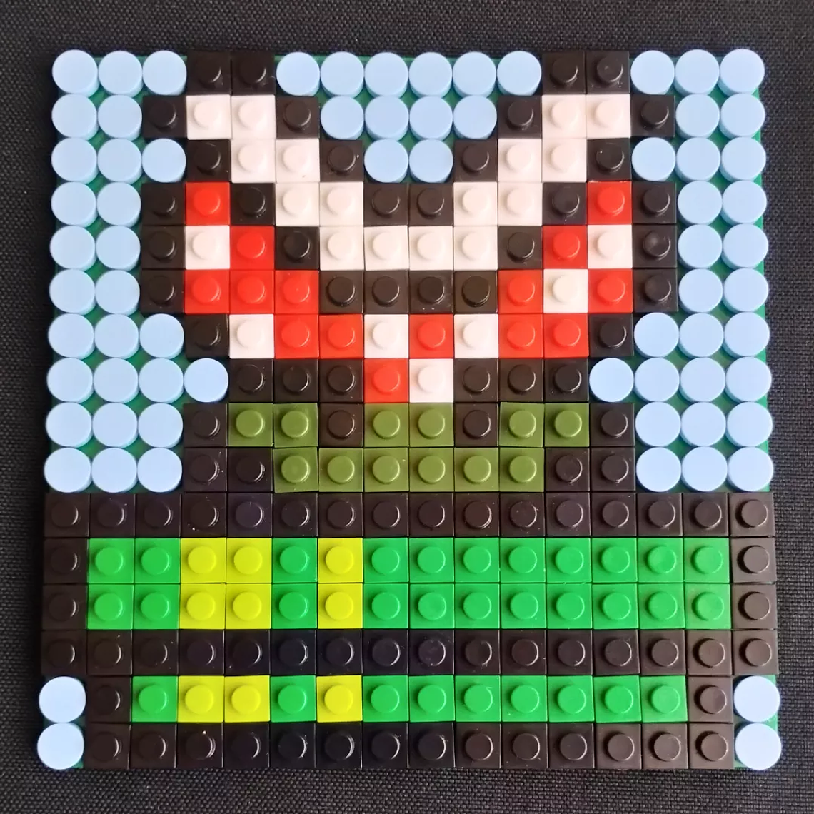 Mini cuadros de Mario Bros en pixel art Para Armar - 13cm 256 piezas 16