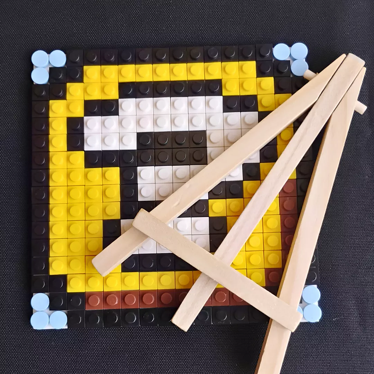 Mini cuadros de Mario Bros en pixel art Para Armar - 13cm 256 piezas 20