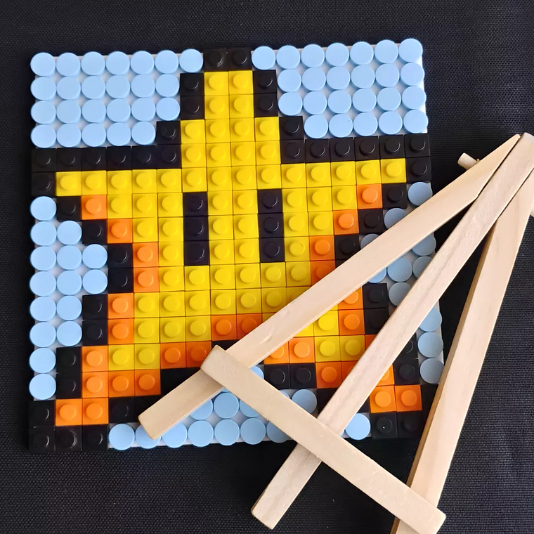 Mini cuadros de Mario Bros en pixel art Para Armar - 13cm 256 piezas 23