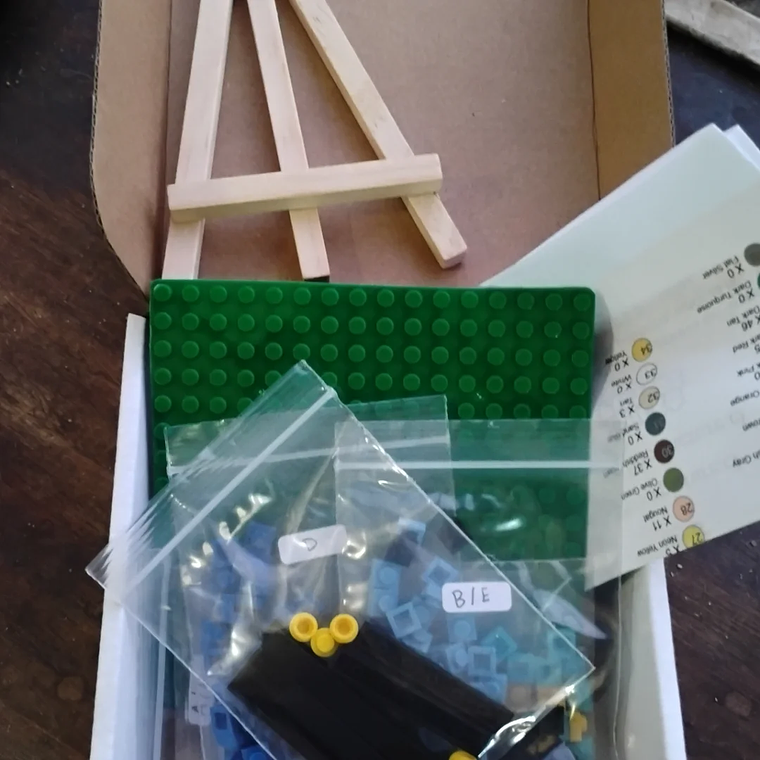 Cuadro Obras de arte - diseños pixel art Para Armar - 13cm | 200 piezas 4