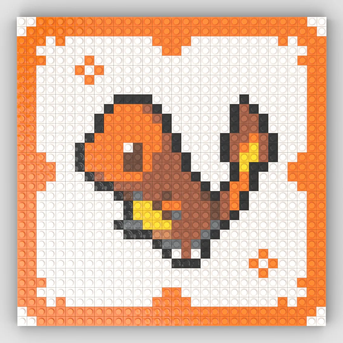 Mosaico pixel art para Armar – Pokémon Retro Iniciales - 25cm | 1024 piezas 1