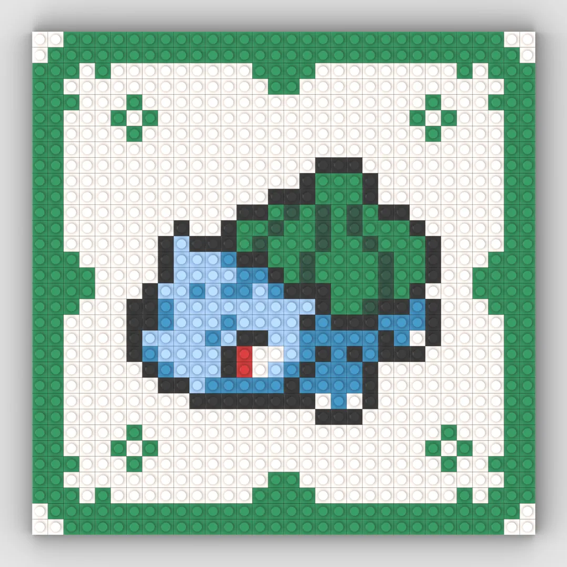 Mosaico pixel art para Armar – Pokémon Retro Iniciales - 25cm | 1024 piezas 3