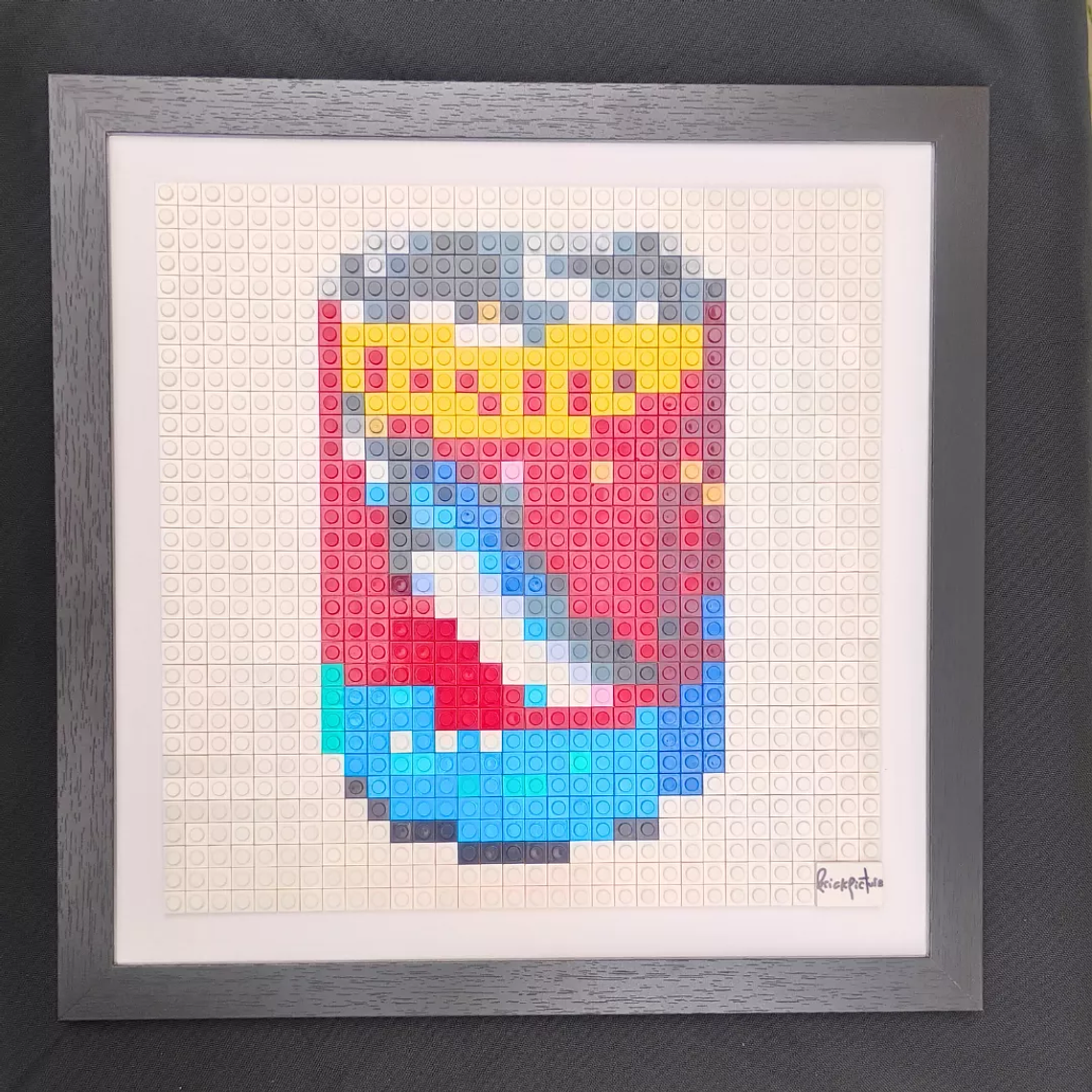 Cuadro Pixel Art Tarro de Jurel - Mosaico de Bloques 32x32 | BrickPicture 6