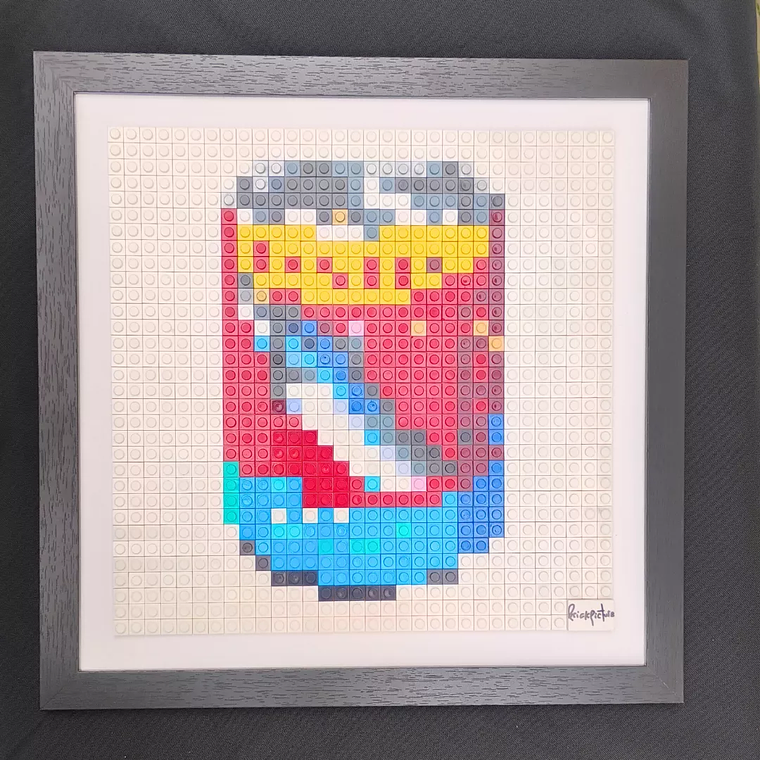 Cuadro Pixel Art Tarro de Jurel - Mosaico de Bloques 32x32 | BrickPicture 6
