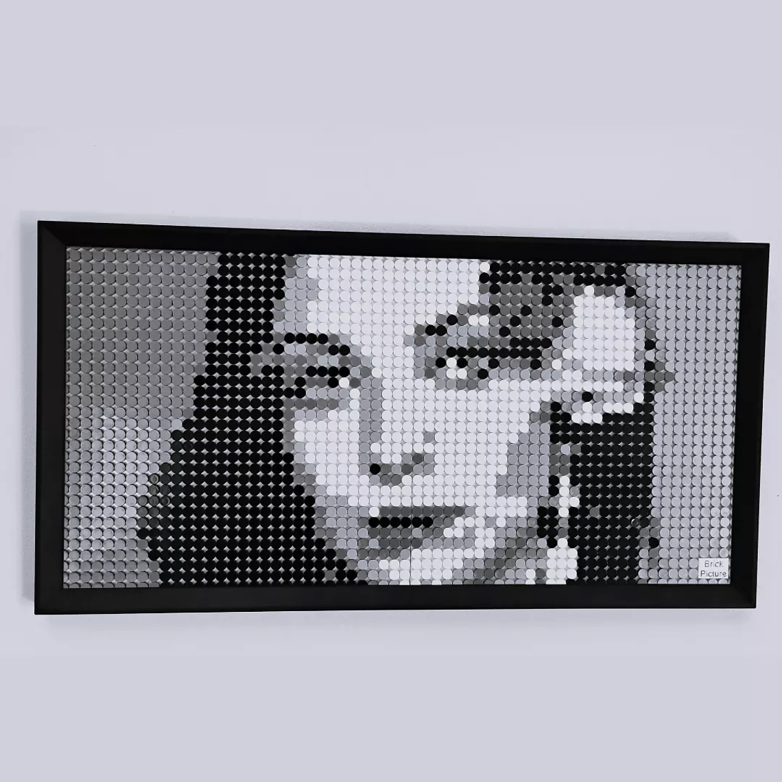 Cuadro Retrato Mon Laferte Pixel Art - Mosaico 2048 Piezas | BrickPicture 1
