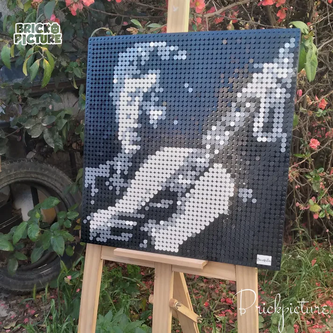 Retrato Pixel Art de Víctor Jara – Mosaico en 2500 Piezas | Diseño ARMADO 3