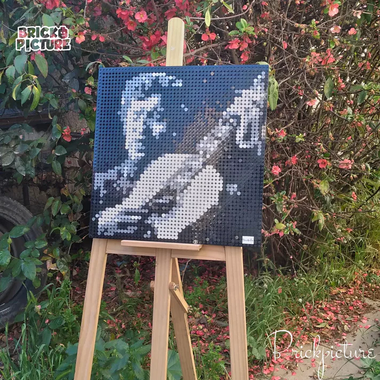 Retrato Pixel Art de Víctor Jara – Mosaico en 2500 Piezas | Diseño ARMADO 6