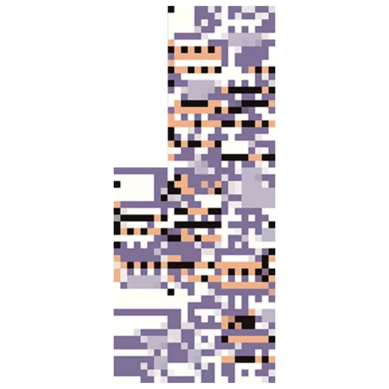 Cuadro Pixel Art Pokémon MissingNo – Mosaico de 2048 Piezas Tipo LEGO® | Arte Enmarcado para Coleccionistas 10