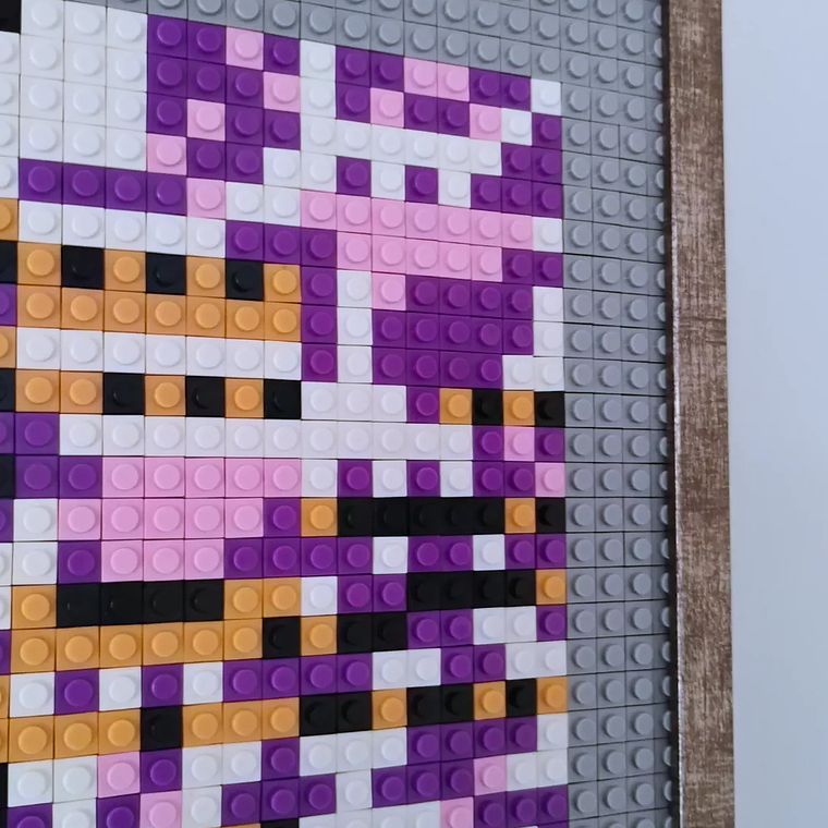 Cuadro Pixel Art Pokémon MissingNo – Mosaico de 2048 Piezas Tipo LEGO® | Arte Enmarcado para Coleccionistas 2