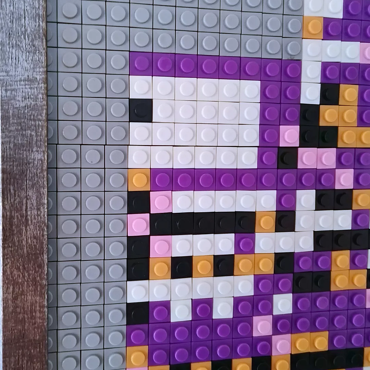 Cuadro Pixel Art Pokémon MissingNo – Mosaico de 2048 Piezas Tipo LEGO® | Arte Enmarcado para Coleccionistas 3