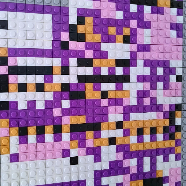 Cuadro Pixel Art Pokémon MissingNo – Mosaico de 2048 Piezas Tipo LEGO® | Arte Enmarcado para Coleccionistas 4