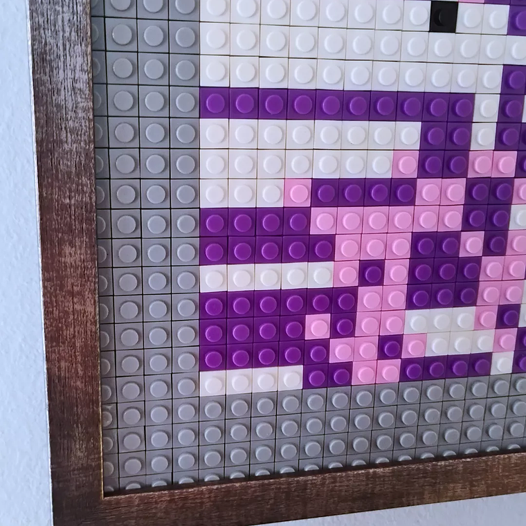 Cuadro Pixel Art Pokémon MissingNo – Mosaico de 2048 Piezas Tipo LEGO® | Arte Enmarcado para Coleccionistas 5