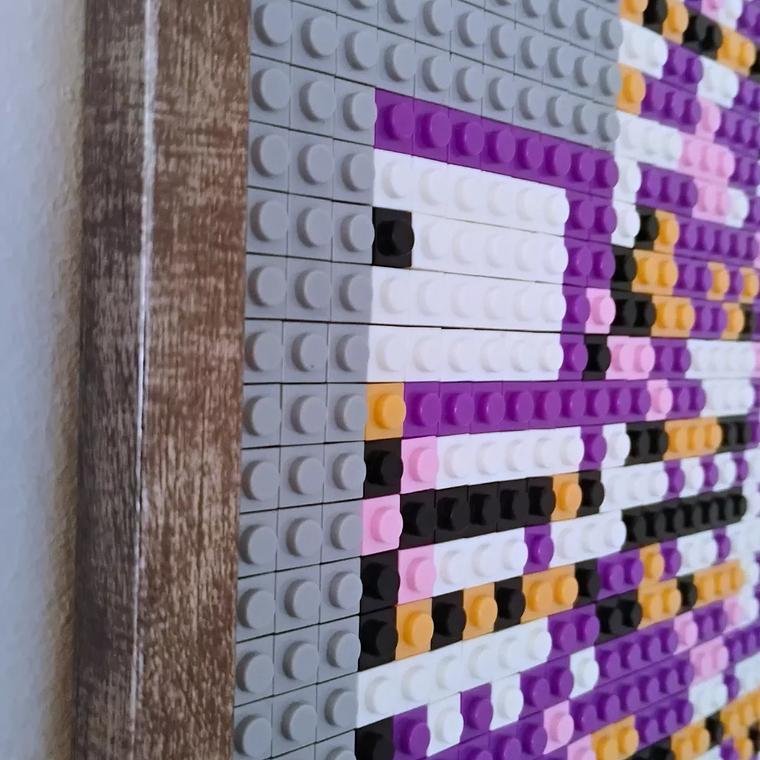 Cuadro Pixel Art Pokémon MissingNo – Mosaico de 2048 Piezas Tipo LEGO® | Arte Enmarcado para Coleccionistas 6