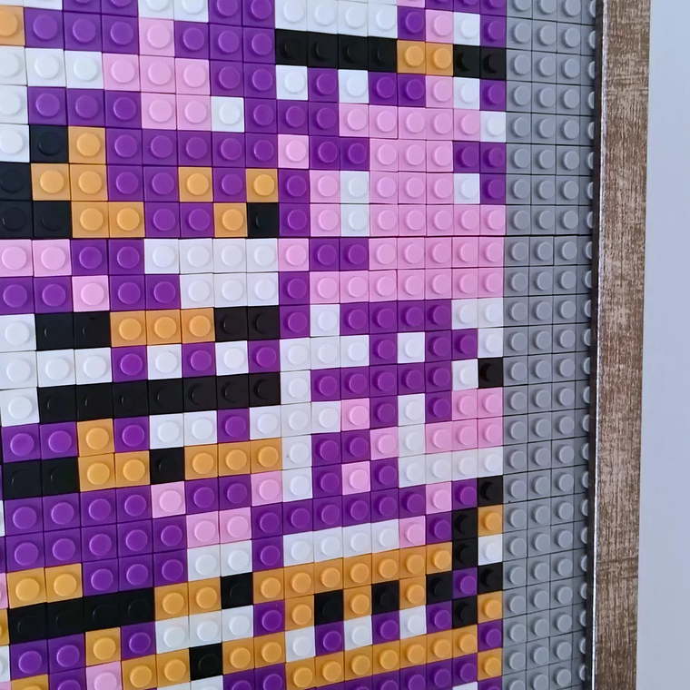 Cuadro Pixel Art Pokémon MissingNo – Mosaico de 2048 Piezas Tipo LEGO® | Arte Enmarcado para Coleccionistas 9