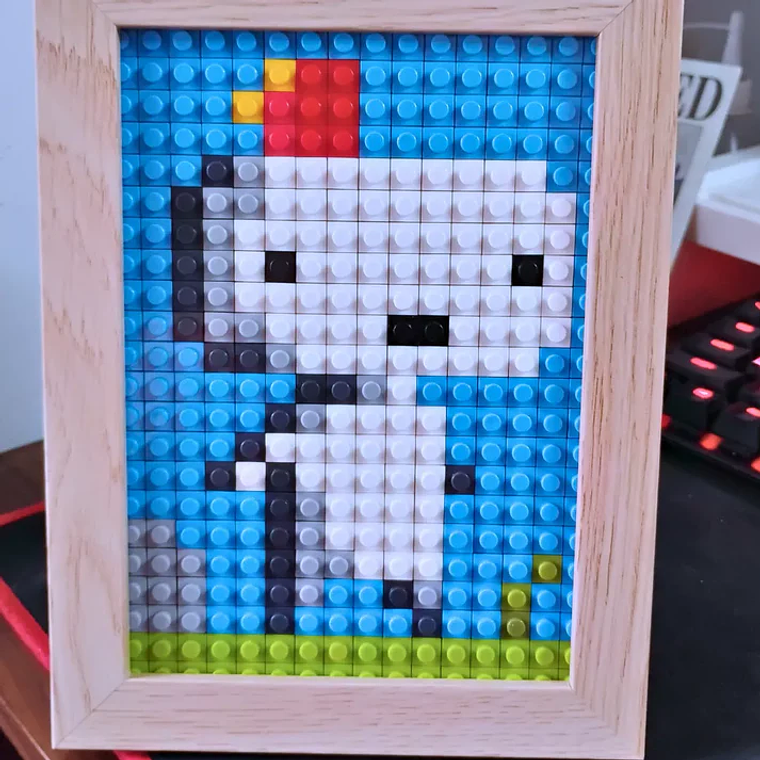 Cuadro Pixel Art FEZ - Diseño Gamer Retro Indie 1