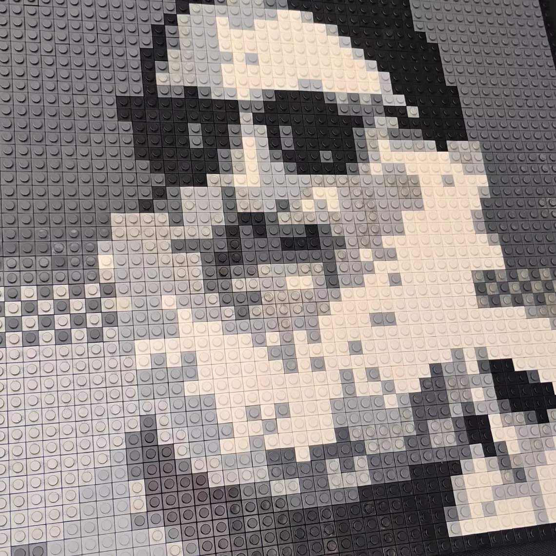 Retrato Pixel Art El Macha - 2500 piezas 50x50 cm ARMADO 4