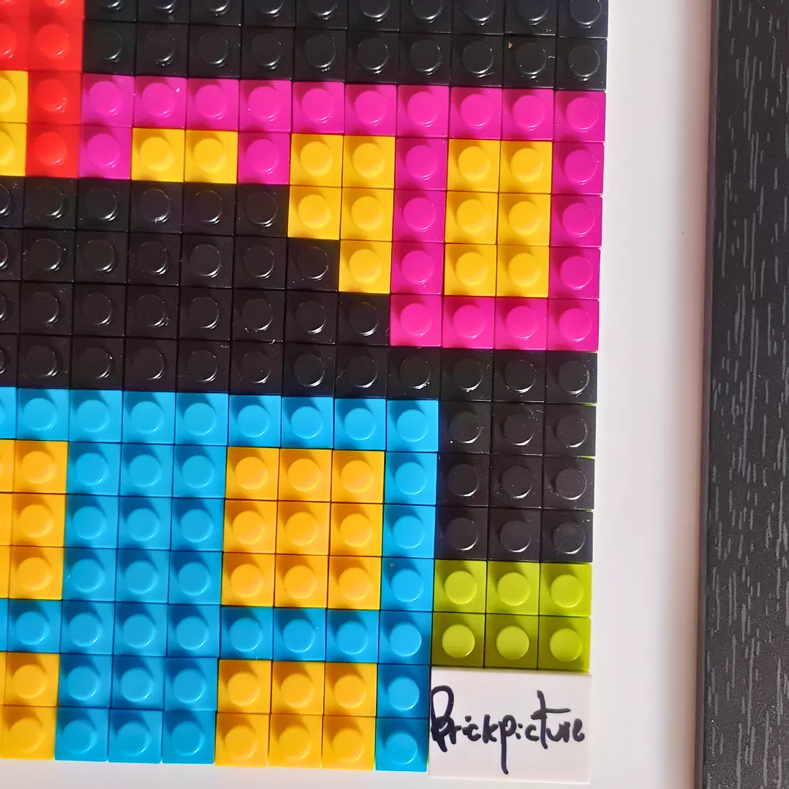 Cuadro Pixel Art Valparaíso pixelado – Mosaico Decorativo con 1024 Bloques (33x33 cm) 3