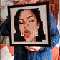 Cuadro Pixel Art Love – Sasha Grey | Mosaico Decorativo en Bloques 33x33 cm - Miniatura 2