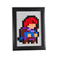 Mini Cuadro Pixel Art: Madeline (Celeste) ARMADO - Miniatura 1