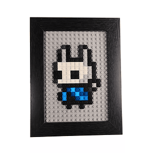 Mini Cuadro Pixel Art: El Caballero (Hollow Knight) ARMADO