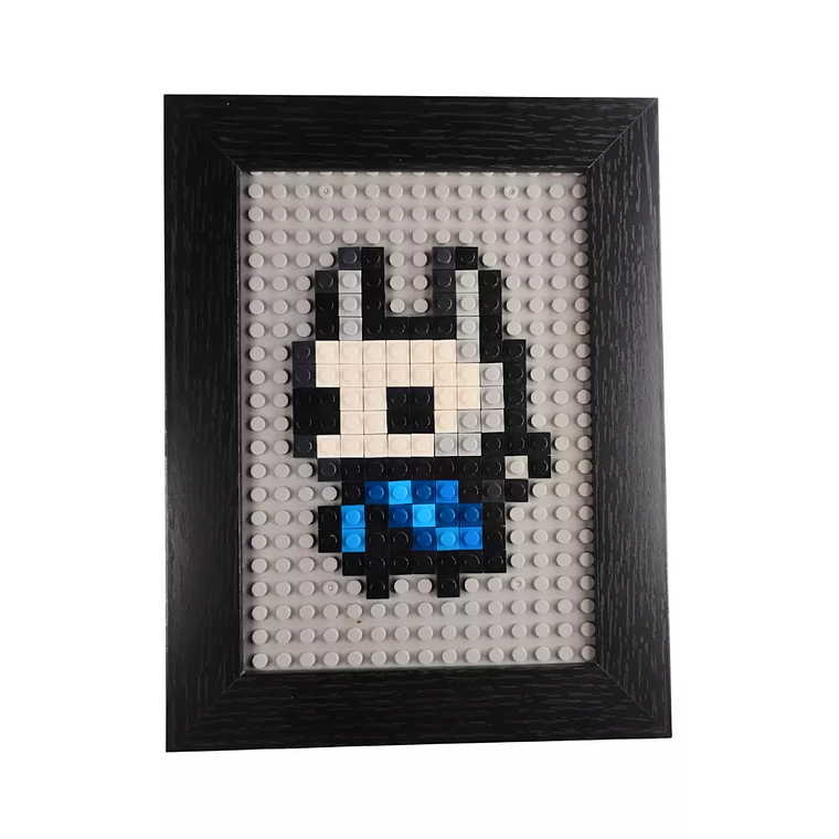 Mini Cuadro Pixel Art: El Caballero (Hollow Knight) ARMADO 1