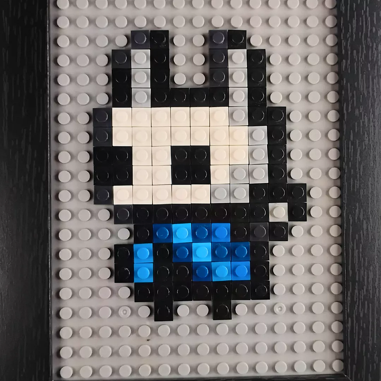 Mini Cuadro Pixel Art: El Caballero (Hollow Knight) ARMADO 2